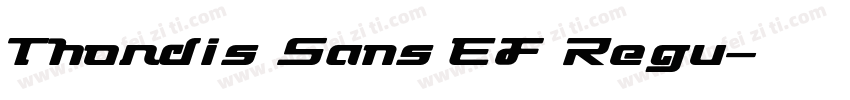 Thordis Sans EF Regu字体转换
